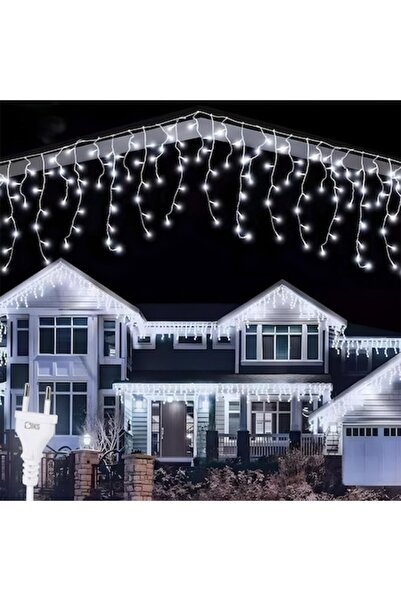 OEM Luminițe de Crăciun Țurțurțuri 25 m, 640 LED-uri, Alb Rece