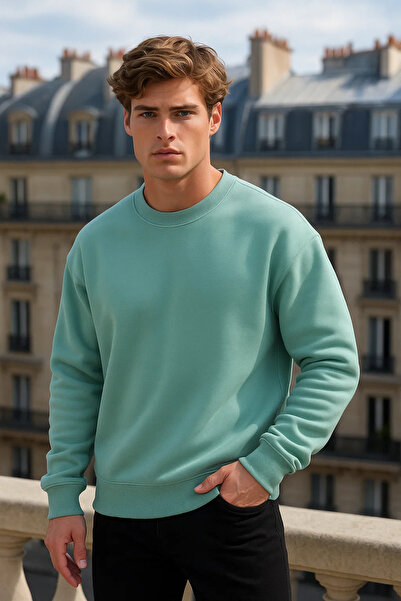 COMBİNE MİCHAİL Férfi, bő szabású, nagyméretű pulóver