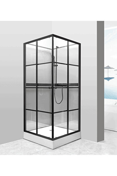 Senorita شاور سنيوريتا مربع متكامل مع خلاط دش موديل 9046 لون اسود