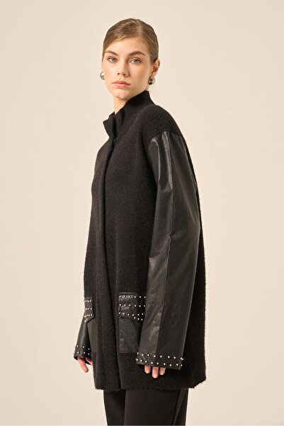 FTZ WOMEN Γυναικείο Beyoğlu Λεπτομερές Μαύρο Ρούχο 20838