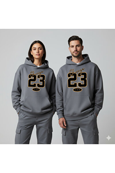 LORVEX Φούτερ Unisex με ψηφιακή εκτύπωση Chicago 23