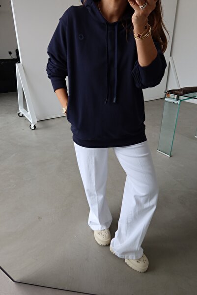 Özge Özgenç με κουκούλα oversized Βασικό Φούτερ