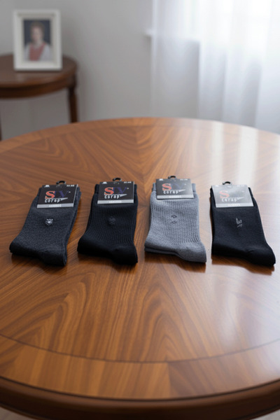 SLV SOCKS 4 أزواج من الجوارب الرجالية | |   القطن، الجوارب