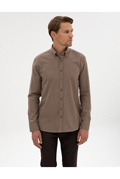 Pierre Cardin Vizon Regular Fit Uzun Kollu Gömlek 50311380-VR052