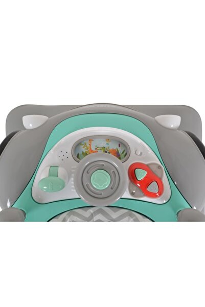 Cangaroo Baby Walker Shelby Mint, 360° Rotating Front Wheels, Compact Folding, Musical Function