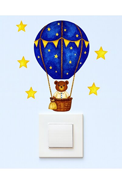 telaşe memuru Outlet Cover Sticker - Children's Baby Room Wall Sticker - Ball...