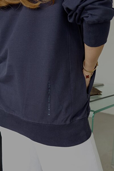 Özge Özgenç με κουκούλα oversized Βασικό Φούτερ