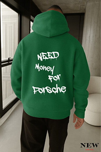 New Shine سترة رياضية مطبوعة عليها 'Need Money'