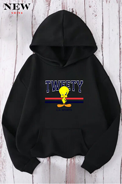 New Shine سويت شيرت مطبوع من تويتي