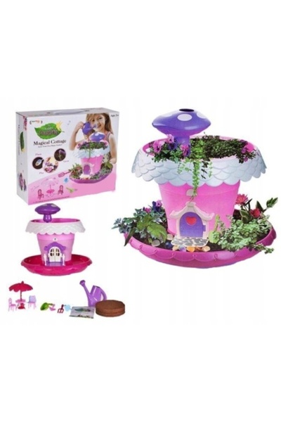 MalPlay Casă de păpuși muzicală cu plante în creștere și accesorii