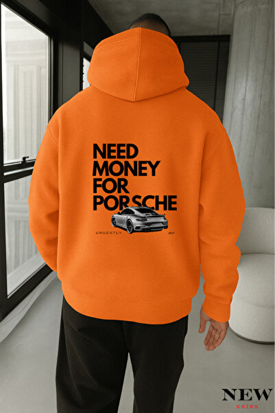 New Shine سترة رياضية مطبوعة عليها 'Need Money'