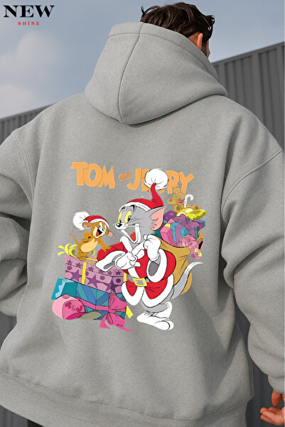 New Shine سويت شيرت بطبعة توم وجيري