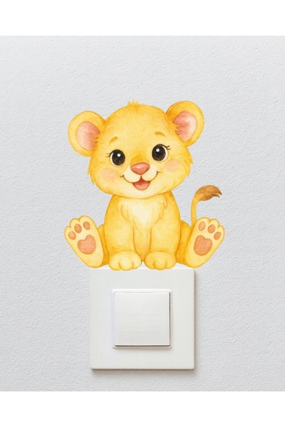 telaşe memuru Outlet Cover Sticker - Children's Baby Room Wall Sticker - Cute...