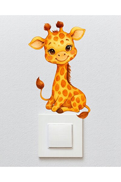 telaşe memuru Outlet Cover Sticker - Children's Baby Room Wall Sticker - Cute...