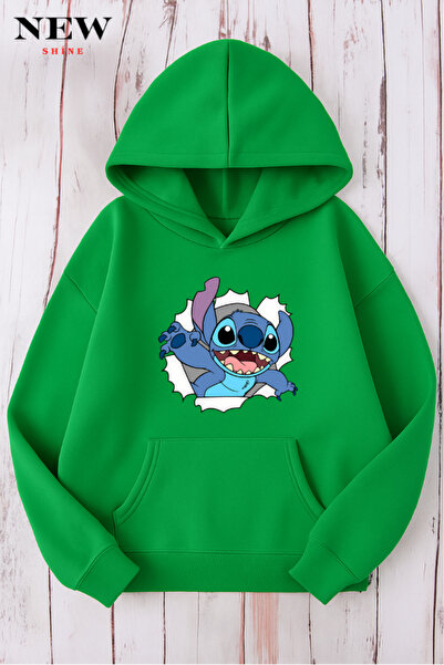 New Shine Φούτερ με στάμπα Stitch