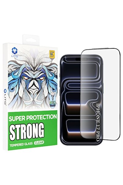 Stef's Cat Protector de ecran pentru iPhone 17 Pro - D+ Max Strong V82, sticl...