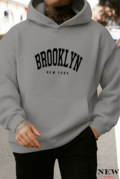 New Shine سويت شيرت مطبوع من بروكلين نيويورك