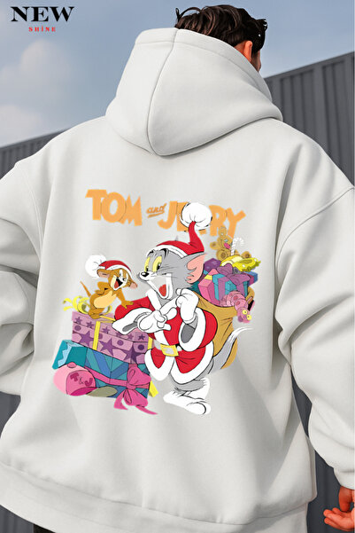 New Shine سويت شيرت بطبعة توم وجيري