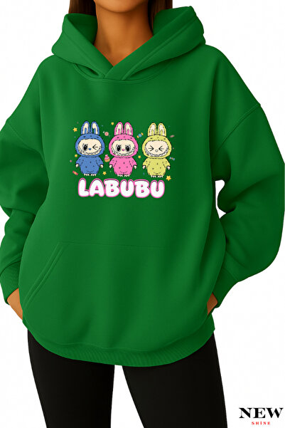 New Shine سويت شيرت مطبوع من لابوبو