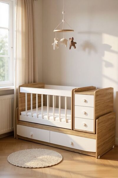 Aktehome Masal Büyüyen beşik karyola beşik