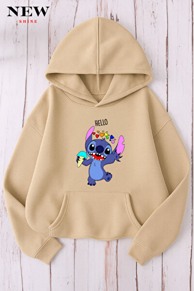 New Shine Hanorac cu imprimeu Stitch
