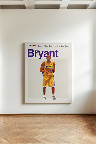 Kanvaspera Black Mamba 24 - Kanvas Tablo - Basketbol Retro Duvar Dekoru