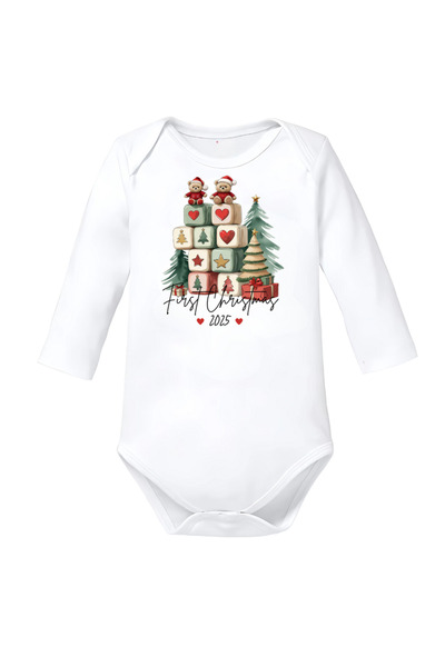 OEM Body bebelusi alb Primul Craciun 2025 editie speciala marimea 68