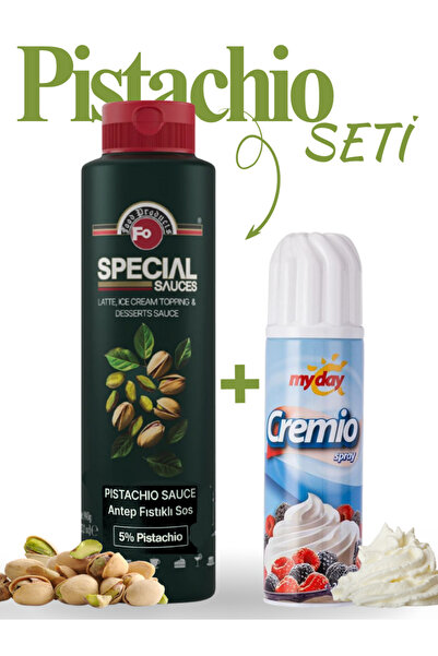 FO Antep Fıstıklı (Pistachio) Sos %5 + Krem Şanti Sprey 250 gr