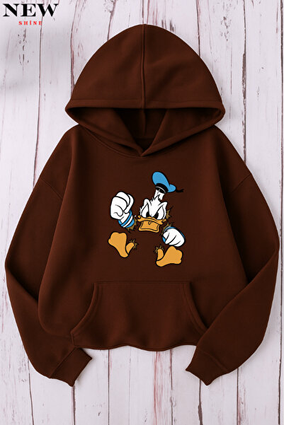 New Shine Суитшърт с принт на патица