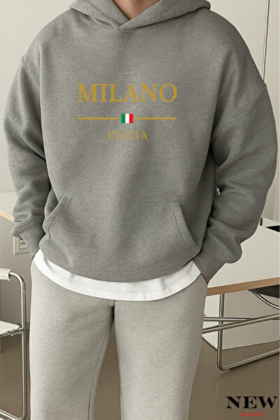 New Shine Hanorac imprimat Milano