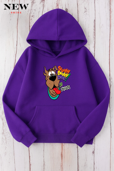 New Shine سويت شيرت مطبوع عليه شخصيات كرتونية