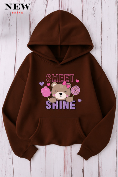 New Shine سويت شيرت مطبوعة من سويت شاين