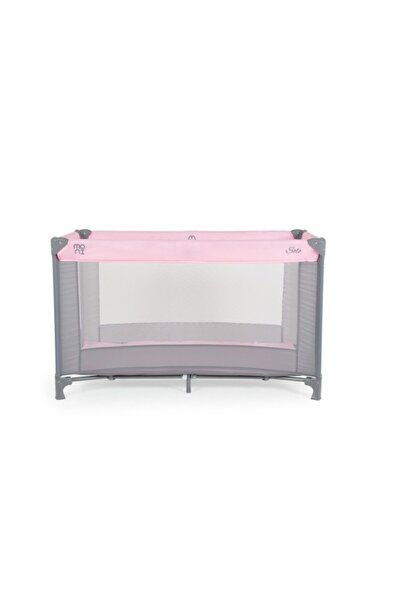 Moni Foldable Baby Cot Solo Pink 120x60 cm, Age 0-3 Years