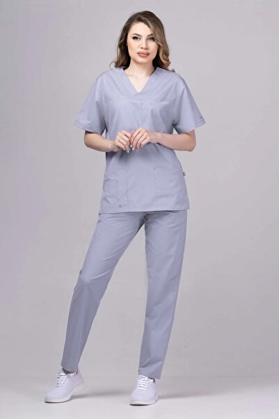 OEM Costum medical premium NEW COOL pentru femei, gri