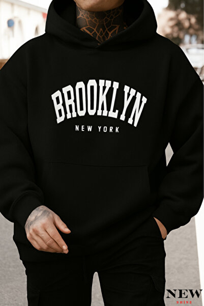 New Shine سويت شيرت مطبوع من بروكلين نيويورك
