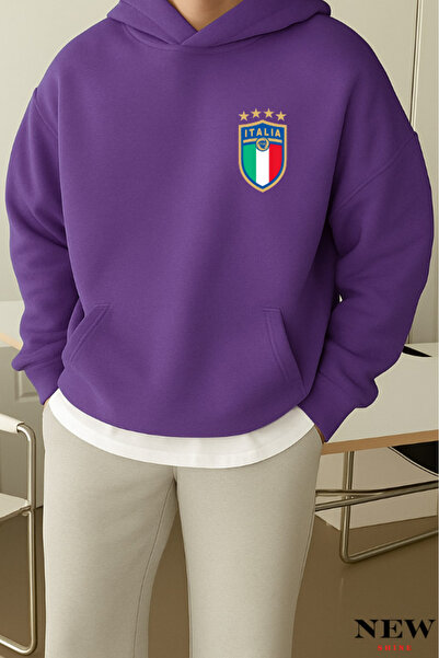 New Shine سويت شيرت مطبوع إيطالي