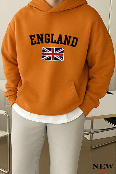 New Shine سويت شيرت مطبوع عليه إنجلترا