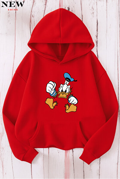 New Shine Hanorac cu imprimeu de rață