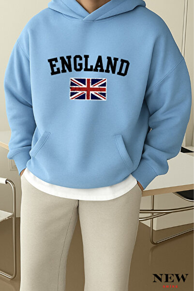 New Shine سويت شيرت مطبوع عليه إنجلترا