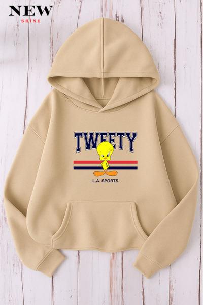 New Shine سويت شيرت مطبوع من تويتي