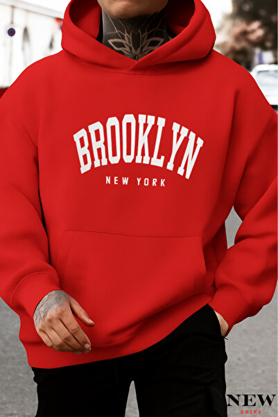 New Shine سويت شيرت مطبوع من بروكلين نيويورك