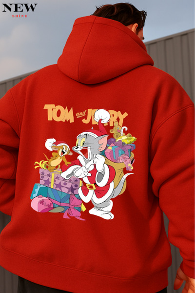 New Shine سويت شيرت بطبعة توم وجيري