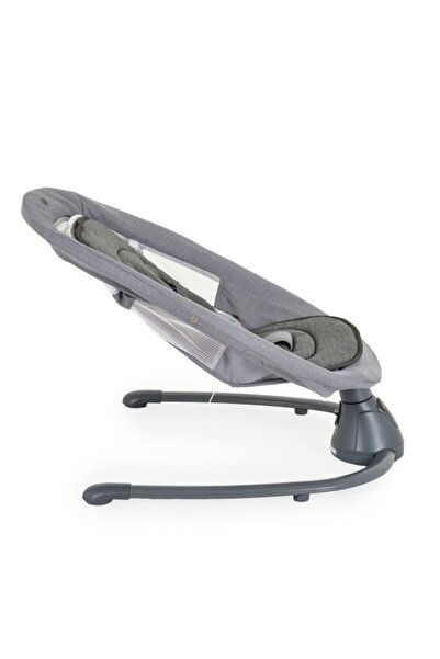 Cangaroo Electric Swing for Babies, Zara Dark Gray, Motion Detector, 12 Melodies, 5 Speeds, and Time