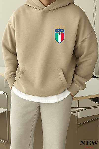 New Shine Hanorac Italia B cu imprimeu