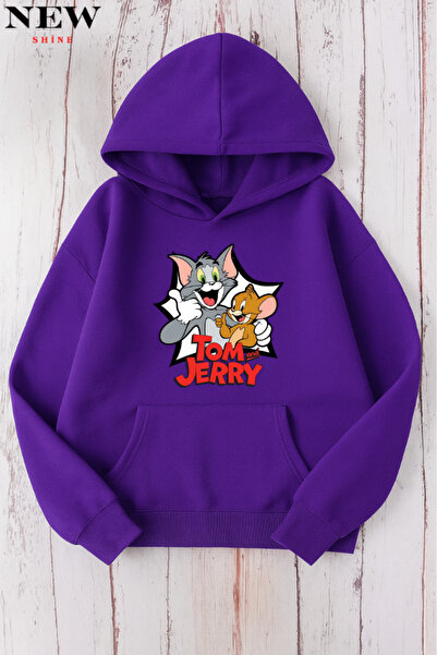 New Shine Φούτερ με στάμπα Τομ και Τζέρι