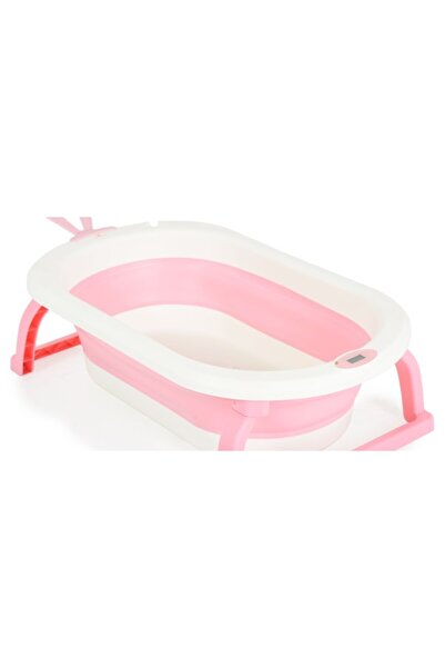 Cangaroo Cadă pliabilă cu termometru Terra Pink, picioare antiderapante