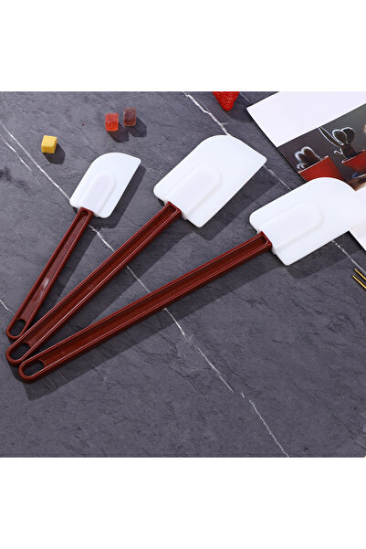Siliconly 3-Piece Spatula Set - Polycarbonate Heat Resistant, Unbreakable, Fi...