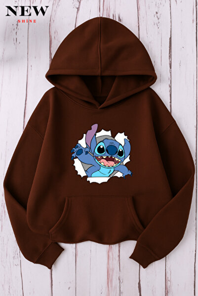 New Shine Φούτερ με στάμπα Stitch