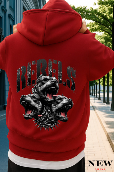 New Shine سويت شيرت مطبوع من بيبلز