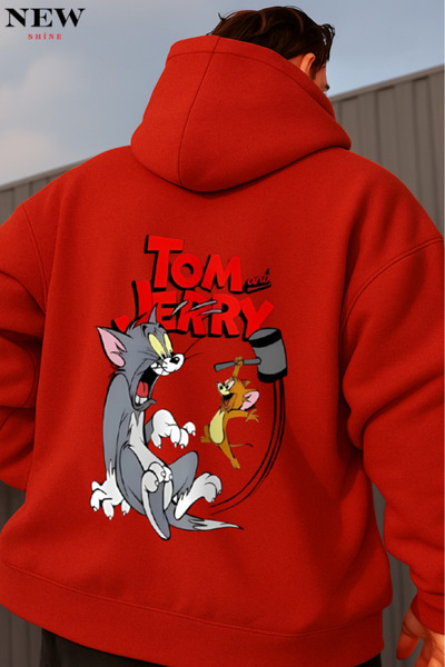 New Shine سويت شيرت بطبعة توم وجيري